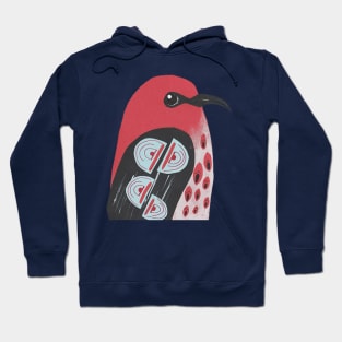 Native Birds of Australia Collage - Set 5 Scarlet Honeyeater Hoodie